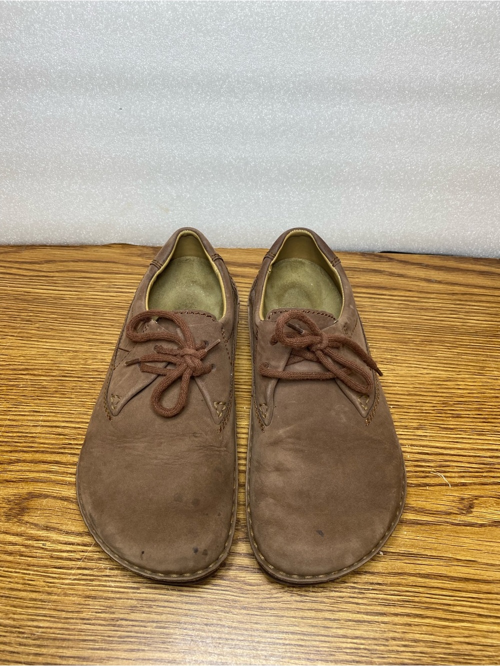 BIRKENSTOCK Gary Brown Taupe Leather Shoes Casual Comfort Women’s EUR 37 Size 6